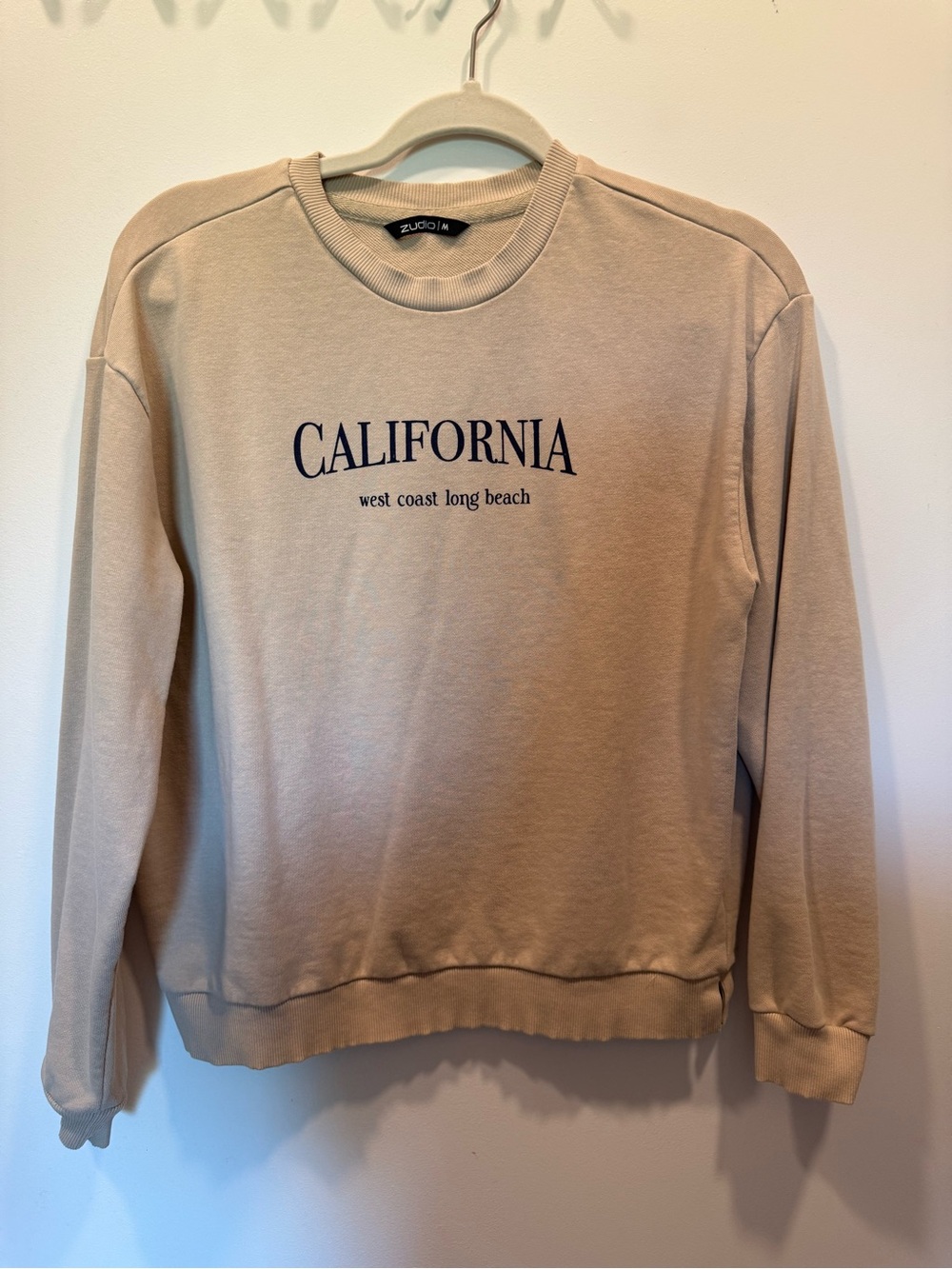 California Crewneck Sweater in Beige